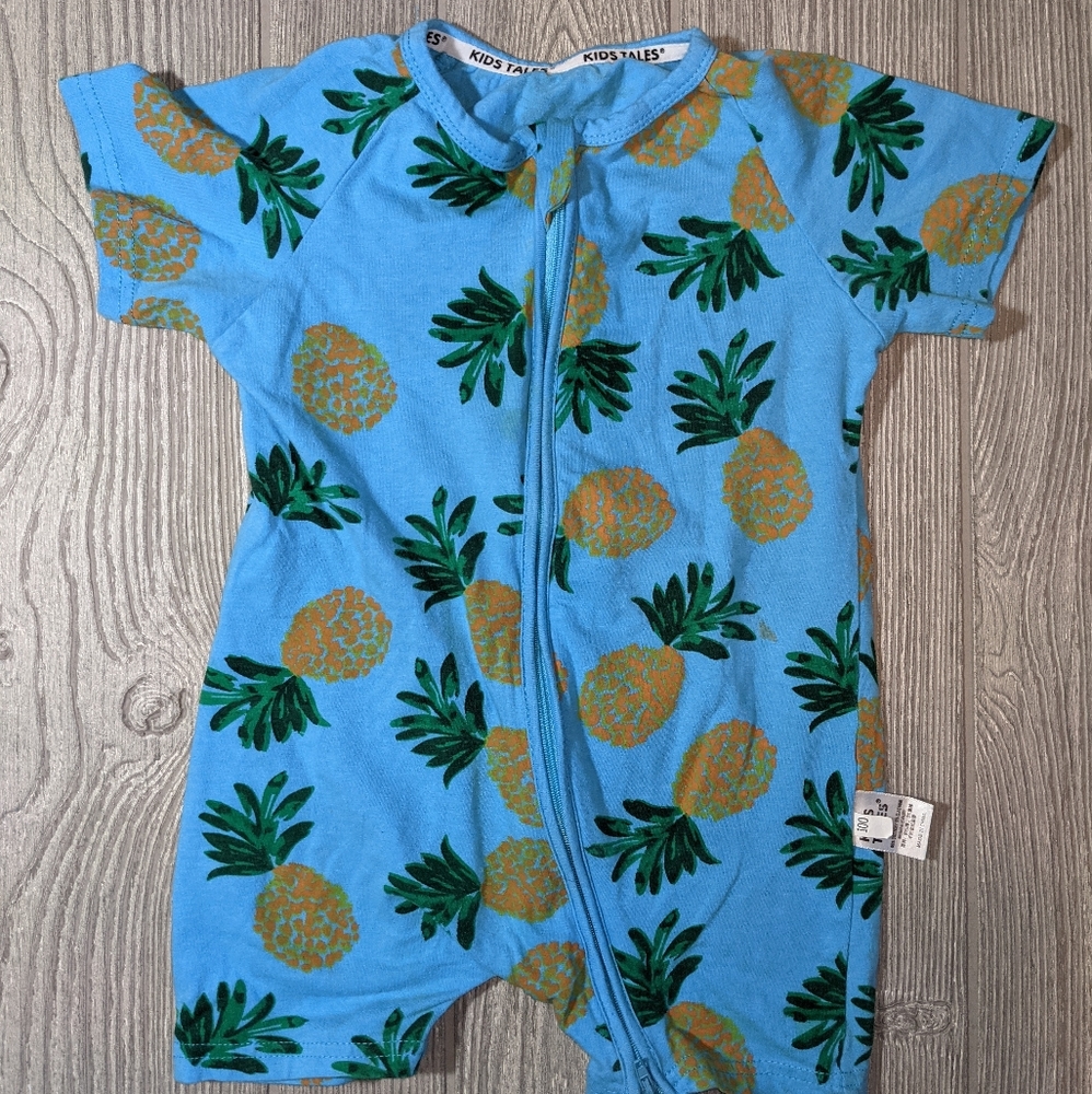Pineapple Romper 2-way zipper